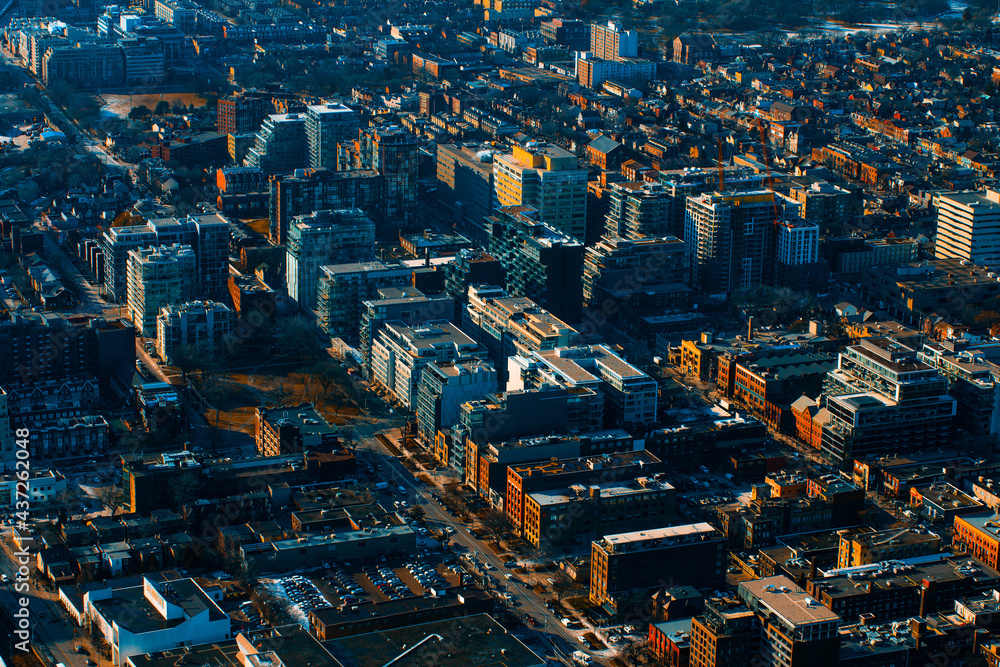 Fototapeta premium Toronto, Ontario, Canada , Aerial view of of Downtown in Toronto, Ontario, Canada