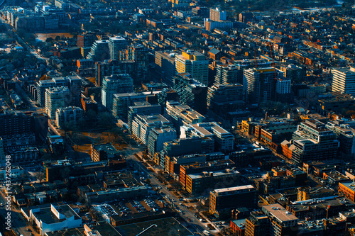 Toronto  Ontario  Canada   Aerial view of of Downtown in Toronto  Ontario  Canada