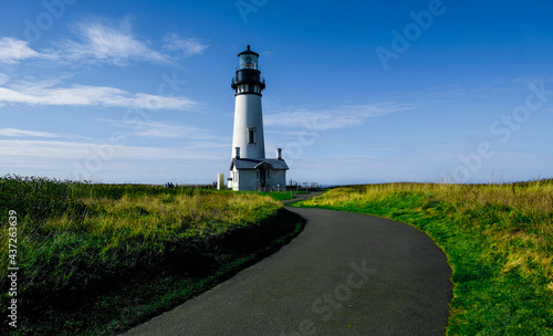 Yaquina Head Lighthouse is located on the Oregon Coast  near Newport.USA
