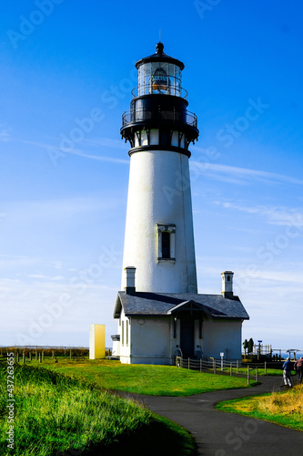 Yaquina Head Lighthouse is located on the Oregon Coast  near Newport.USA