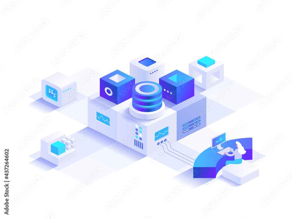 Business and startup isometric concept Stock Vector | Adobe Stock