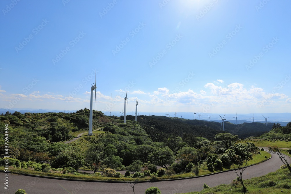 青山高原の風車群