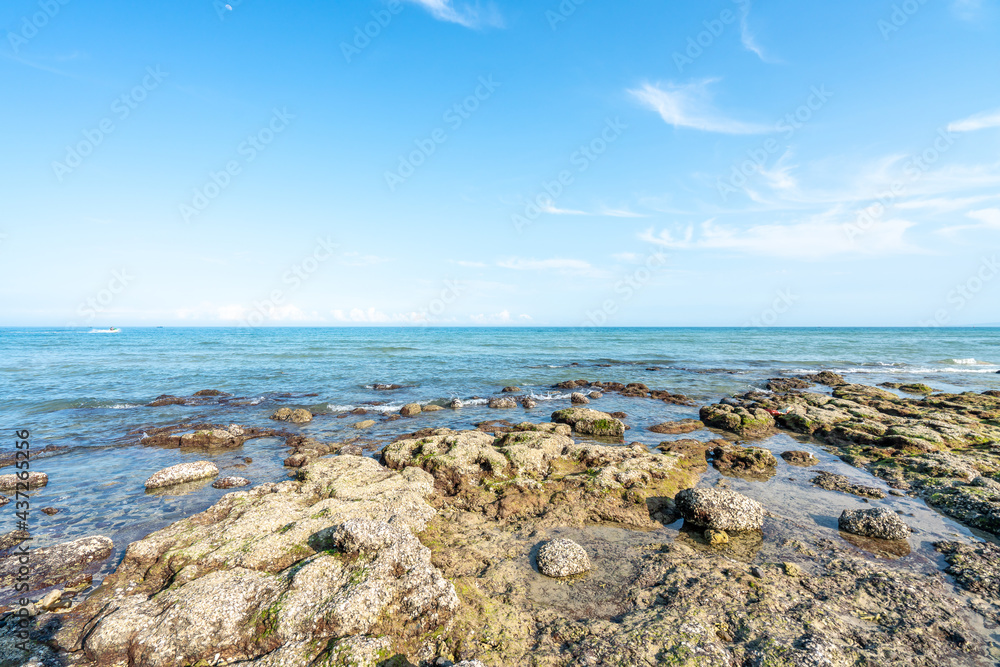 The coast of Weizhou Island in Beihai, Guangxi Province, China The coast of Weizhou Island in Beihai, Guangxi Province, China