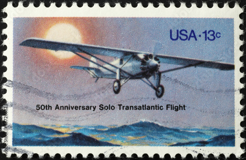 Anniversary of first transatlantic flight celebrated on stamp photo