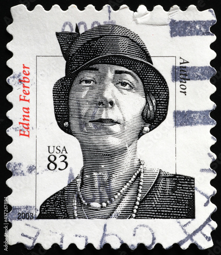 Edna Ferber on american postage stamp photo