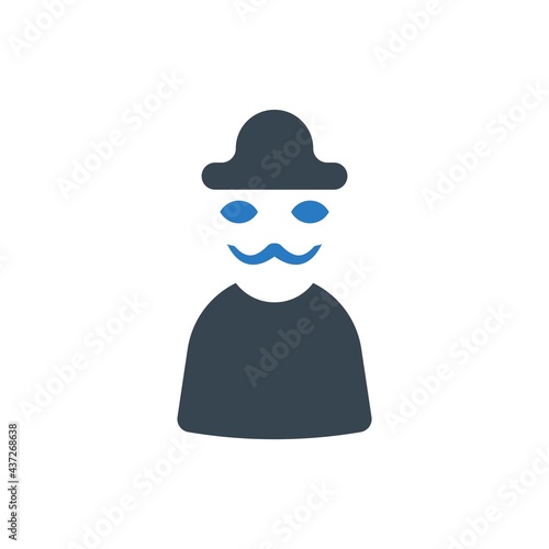 Danger hacker icon