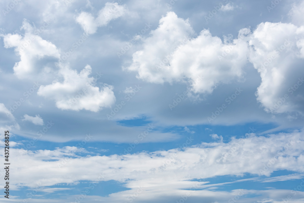 Beautiful clouds in windy weather