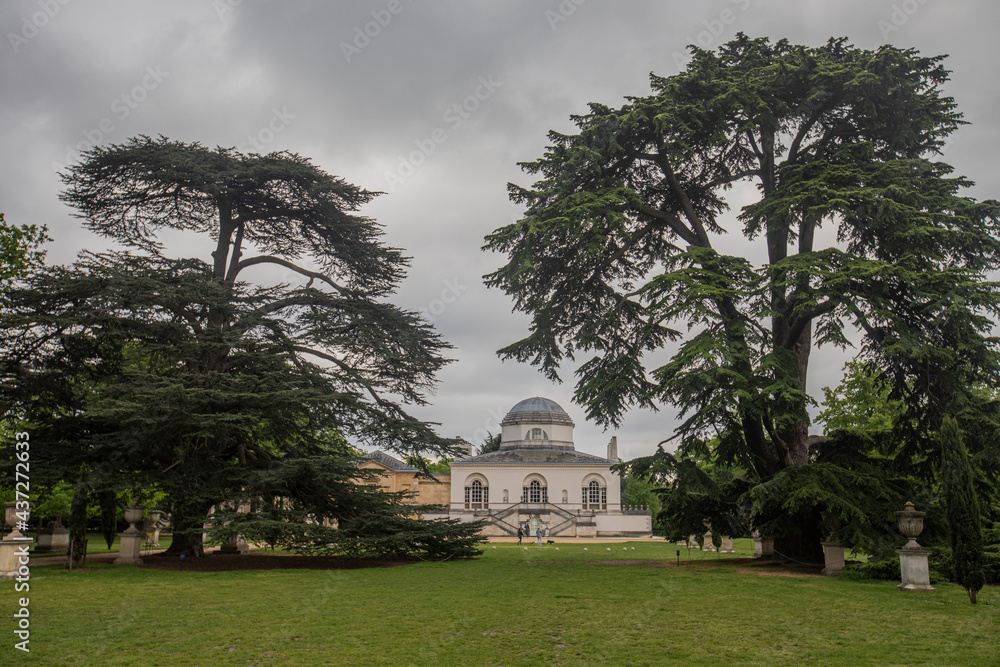 a sunny day at Chiswick House and Garden, London.