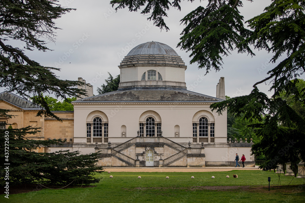 a sunny day at Chiswick House and Garden, London.