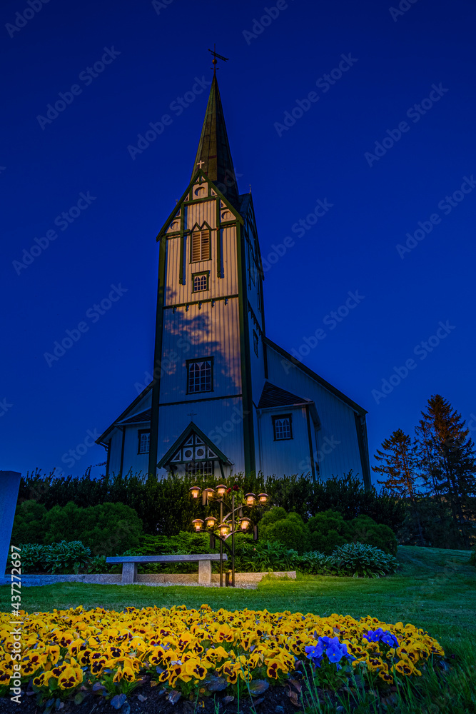 Skatval church In Stjordal, Norway