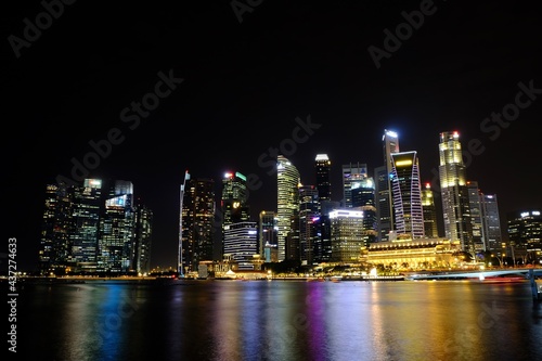 city skyline at night © Supawit