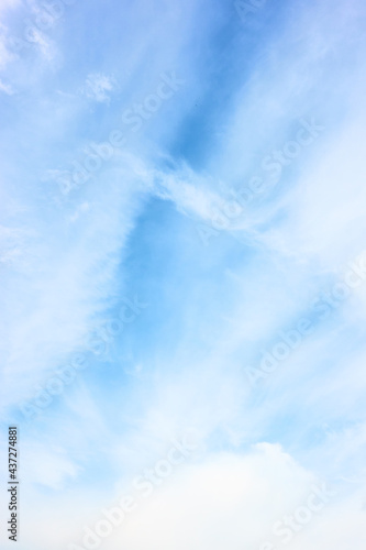 Sky with light white clouds