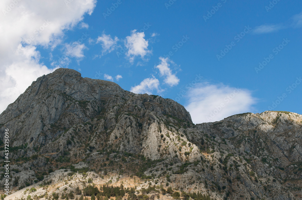 Rocky Mountain Landscape. Kotor, Montenegro