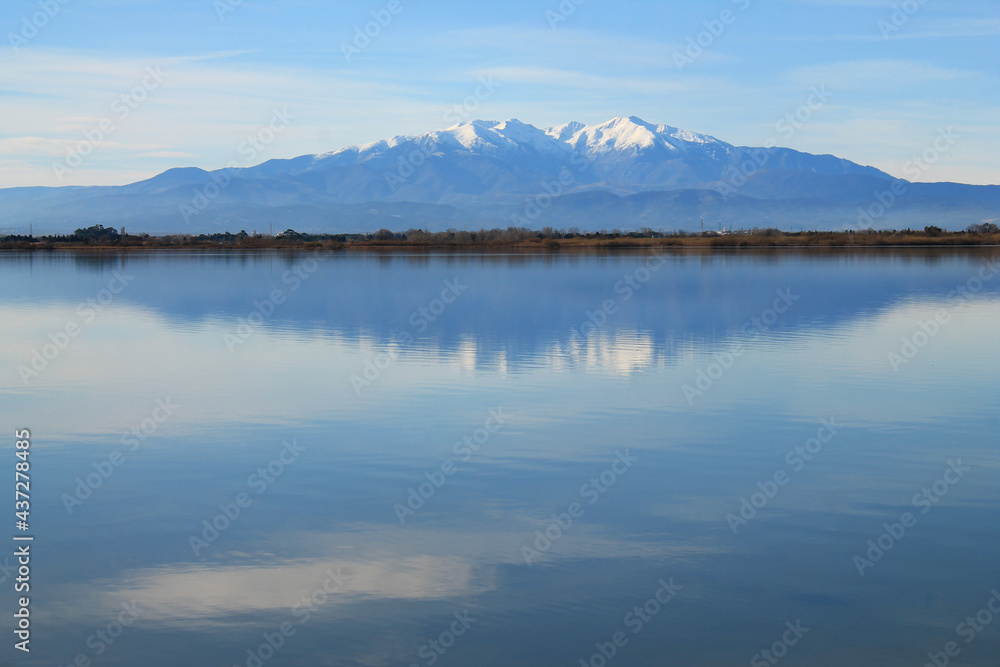 The Canet en Roussillon lagoon, a protected wetland in the south of Perpignan, France
The Canet en Roussillon lagoon, a protected wetland in the south of Perpignan, France