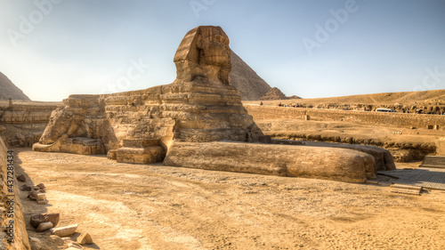 Sphinx and pyramids Cairo
