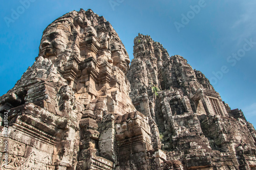 Kambodscha. Teil der Tempelanlage von Angkor Wat. Detailansicht eines etwas abseits gelegenen Tempels.