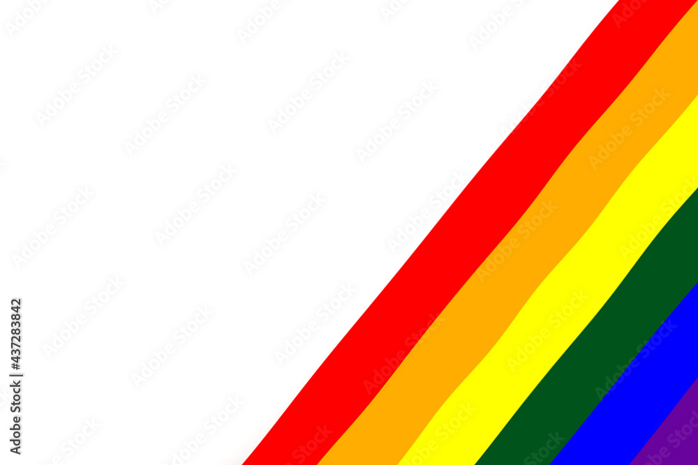 lgbt flag concept isolated