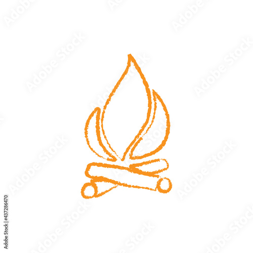 Fire stove logo vector simple