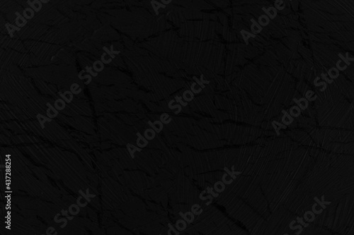 Black crackled texture. Old effect black background.