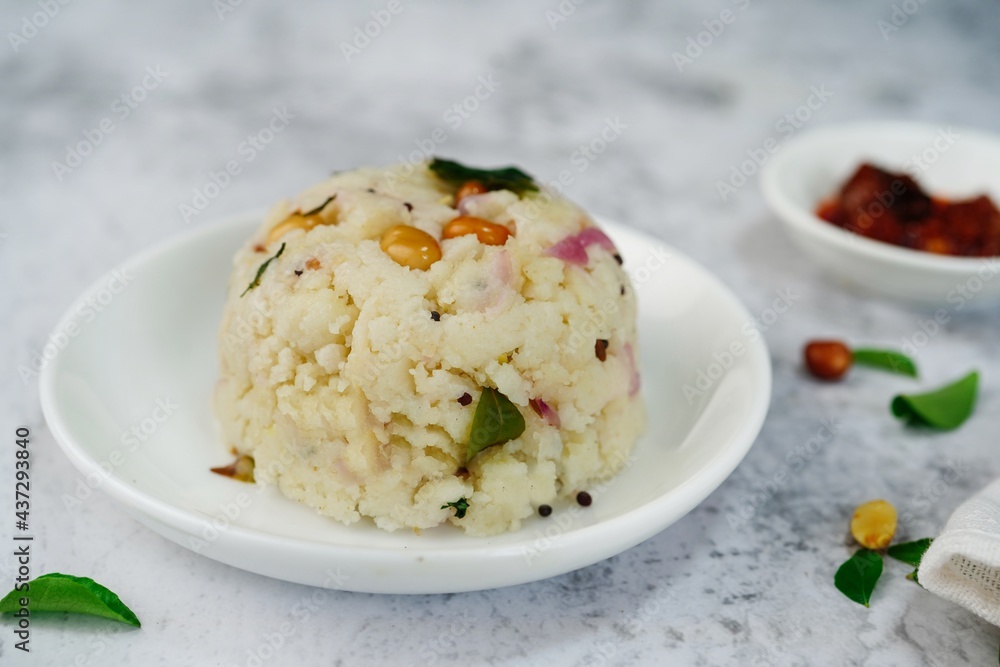 Curd or thayir upma- South Indian breakfast with semolina and yogurt Curd or thayir upma- South Indian breakfast with semolina and yogurt