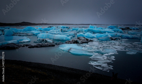 Glacier blue lagoon Jokulsarlon in Iceland