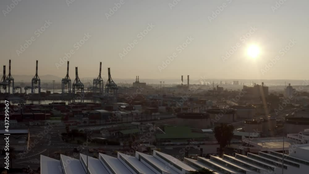 Haifa Harbor at sunset aerial view, Israel
drone view with rows of Containers Haifa Port, Israel 2021
Haifa Harbor at sunset aerial view, Israel
drone view with rows of Containers Haifa Port, Israel 2021