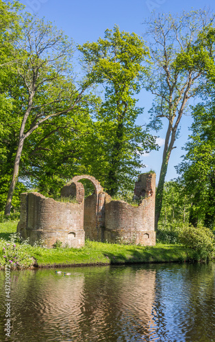 Ruins of the Toutenburgh castle in Vollenhove, Netherlands