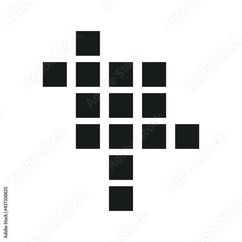 Crossword icon. Crossword symbol vektor elements for infographic web.
