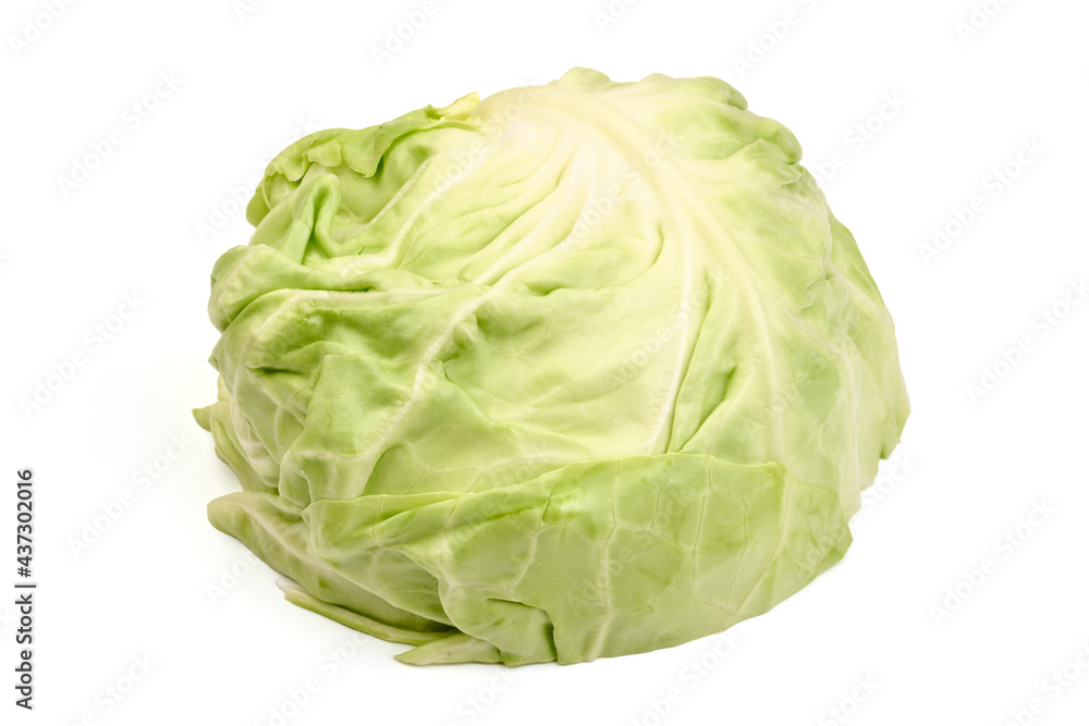 Cabbage, isolated on white background. High resolution image. Cabbage, isolated on white background. High resolution image.