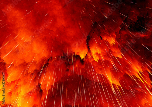 Colorful Explosion and Star Burst