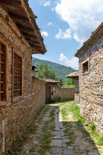 Village of Kovachevitsa with nineteenth century houses, Bulgaria