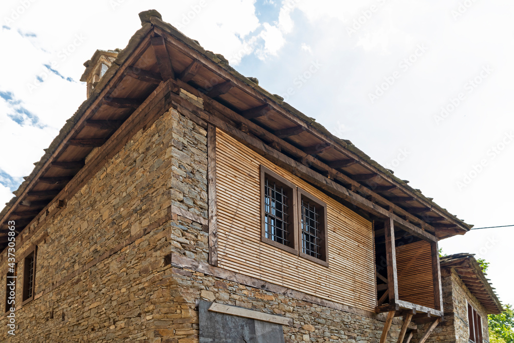 Village of Kovachevitsa with nineteenth century houses, Bulgaria