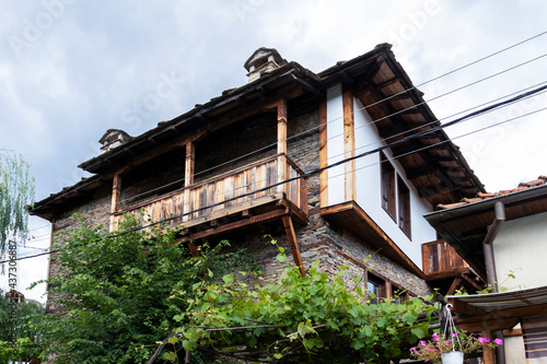 Village of Kovachevitsa with nineteenth century houses  Bulgaria