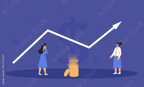 Inflation. Economical finance changes process