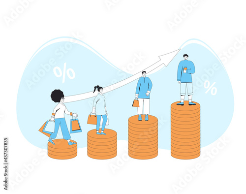 Inflation. Economical finance changes process