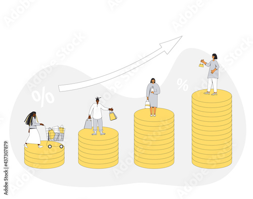 Inflation. Economical finance changes process
