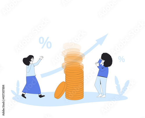 Inflation. Economical finance changes process