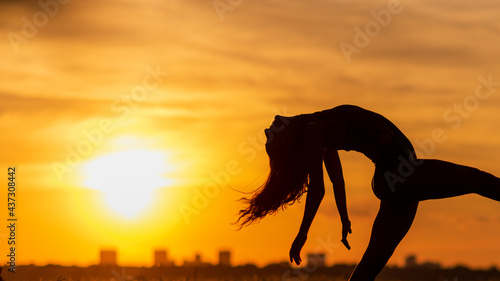 Fototapeta Naklejka Na Ścianę i Meble -  Silhouette of a Dancer