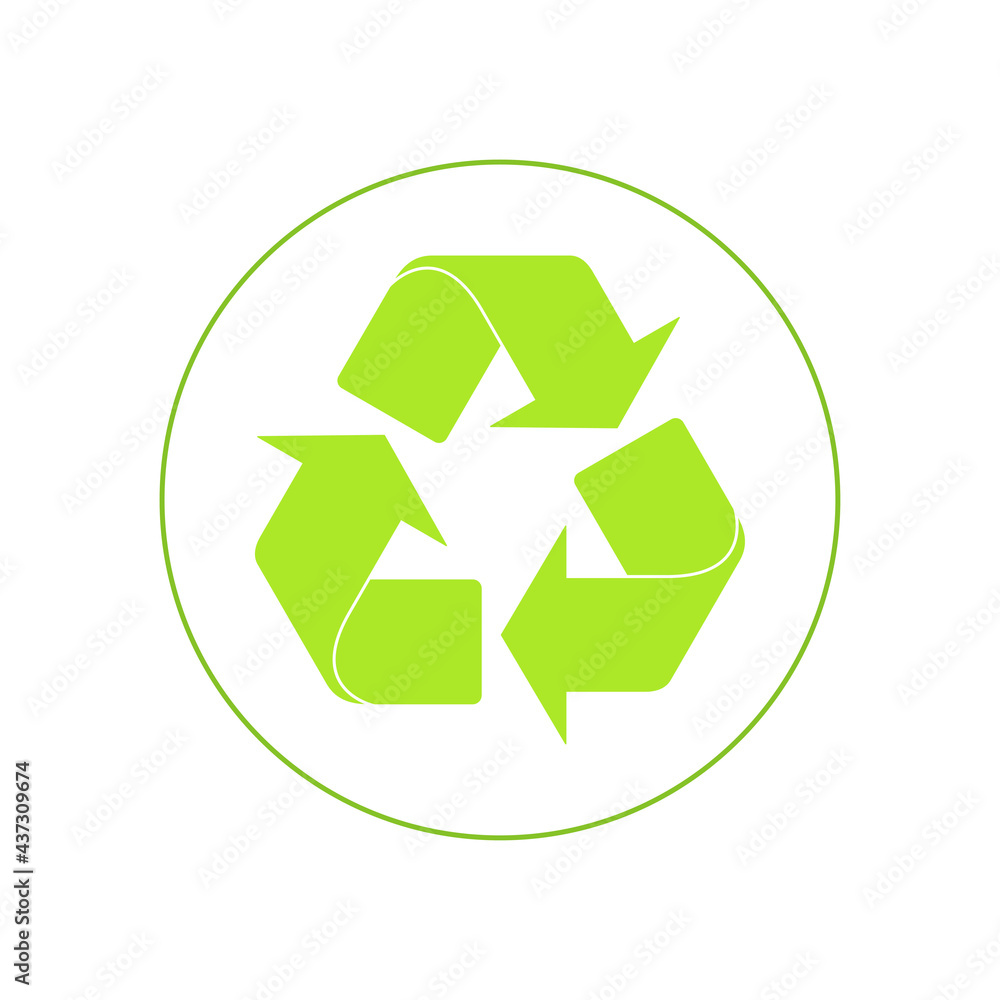 Mobius loop or recycling symbol with arrows. Vector illustration. Mobius loop or recycling symbol with arrows. Vector illustration.