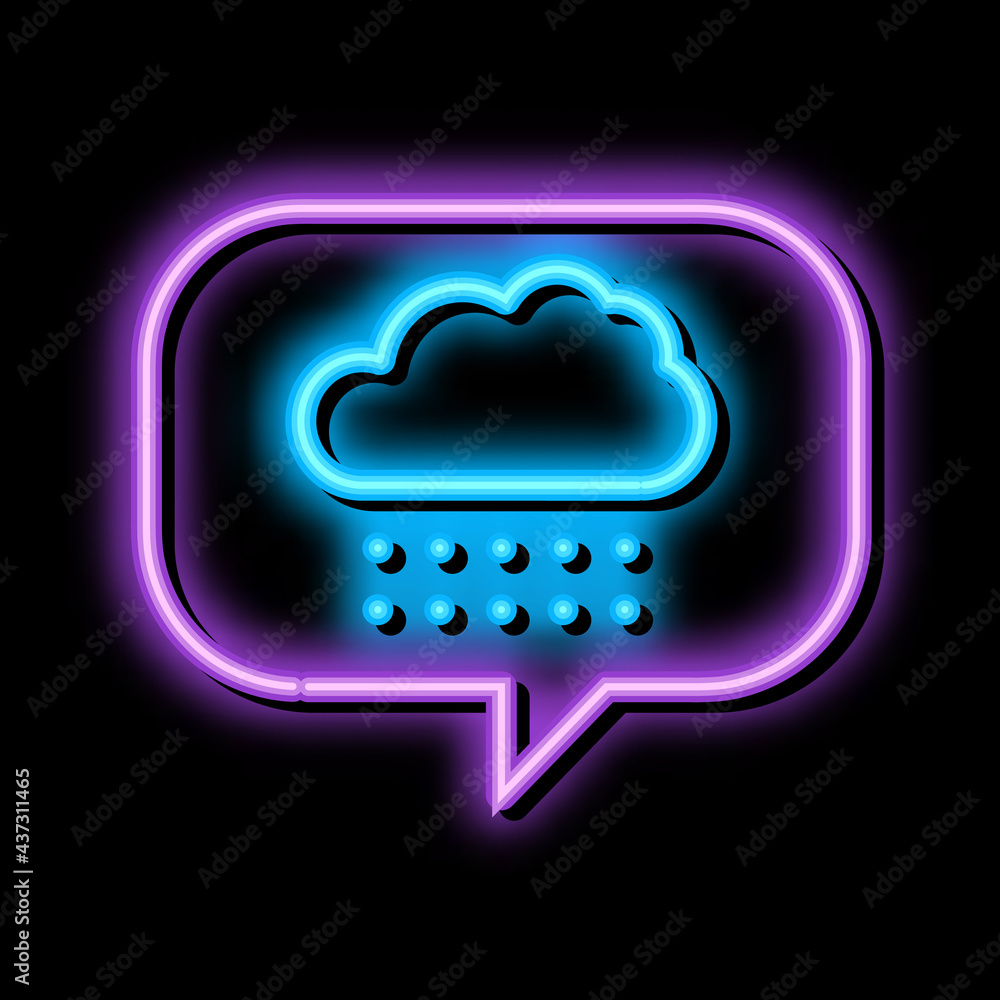 Rain Cloud Frame neon light sign vector. Glowing bright icon Rain Cloud Frame isometric sign. transparent symbol illustration Rain Cloud Frame neon light sign vector. Glowing bright icon Rain Cloud Frame isometric sign. transparent symbol illustration