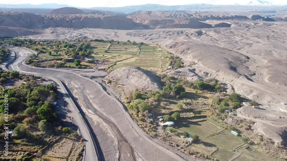 Vista de Dron en San Pedro de Atacama - Chile Vista de Dron en San Pedro de Atacama - Chile