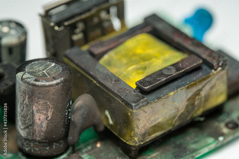 Electronic Circuit Failure, main adaptor explosion, smoke and Fire risk.