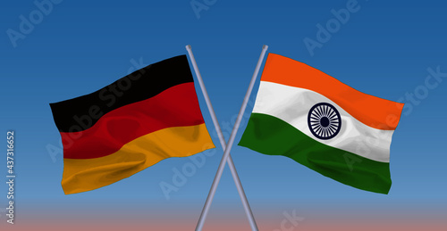 インドとドイツの国旗