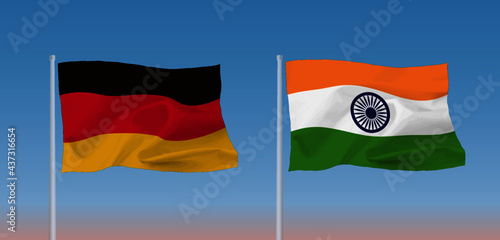 インドとドイツの国旗