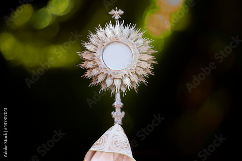 Ostensorial adoration in the catholic church - Corpus Christi photo