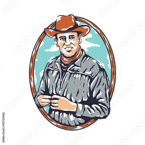 Cowboy illustration