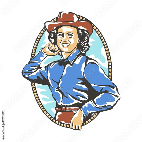 Cowboy illustration