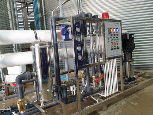 industrial water treatment a reverse osmosis plant.
