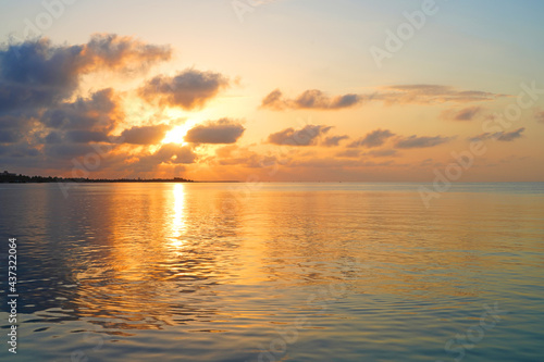 Sunrise over the sea in Key West  Florida 