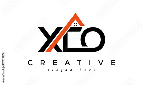 initial XCO letters real estate construction logo vector photo